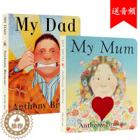 [醉染正版]My Dad My Mum 我爸爸我妈妈两2册纸板书英文原版绘本 Anthony Browne安东尼布朗低幼