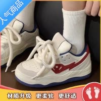 SUNTEK小白鞋女鞋2023年新款春季百搭ins小众原创复古休闲运动板鞋单鞋