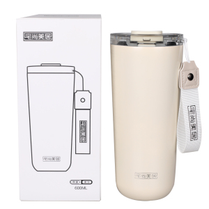 宅尚美居 大容量车载户外水杯吸管保温杯 600ml