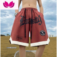 七斓美式短裤男生夏季大码潮牌直筒运动篮球裤青少年宽松休闲五分裤子