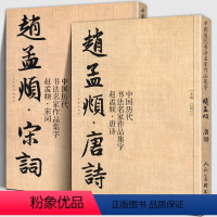 [正版]赵孟頫 宋词唐诗 全2册 中国历代书法名家作品集字 江锦世繁简对照毛笔临帖集字古诗词行书楷书行草字帖临摹范本大