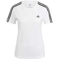 Adidas阿迪达斯女款运动T恤修身设计圆领短袖时尚三条纹亮眼搭配