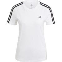 Adidas阿迪达斯女款运动T恤修身设计圆领短袖时尚三条纹亮眼搭配