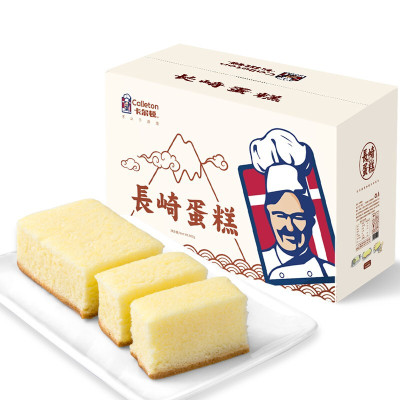 卡尔顿糕点点心长崎蛋糕2000g整箱网红美食休闲零食下午茶点心