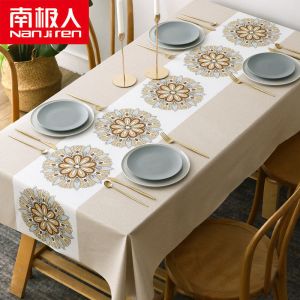 桌布ins防水餐桌布长方桌长方形家用茶几桌垫桌旗PVC