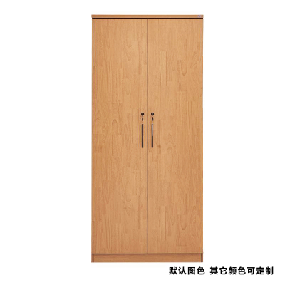 广亿隆实木衣柜衣帽间衣橱颜色可定制两门衣柜