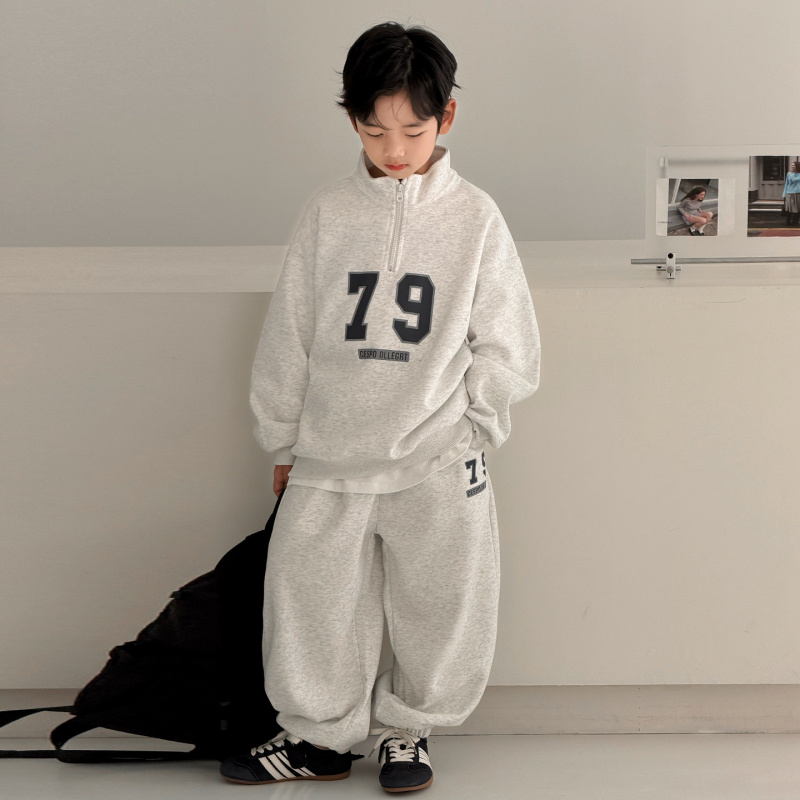 男童春季套装儿童运动卫衣2026春秋新款中大童装春装两件套潮男孩