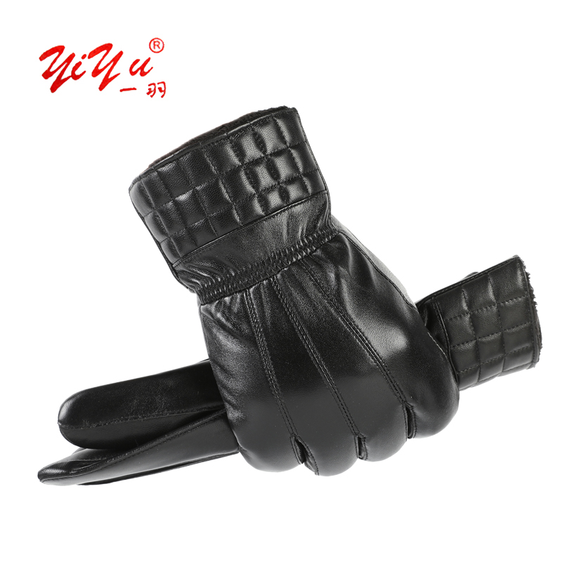 一羽 防寒拼皮加厚棉手套 均码 副