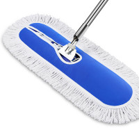 秦泰(Cqint) QTCLEAN-T02 80cm 不锈钢尘推拖把 (计价单位:个) 蓝色