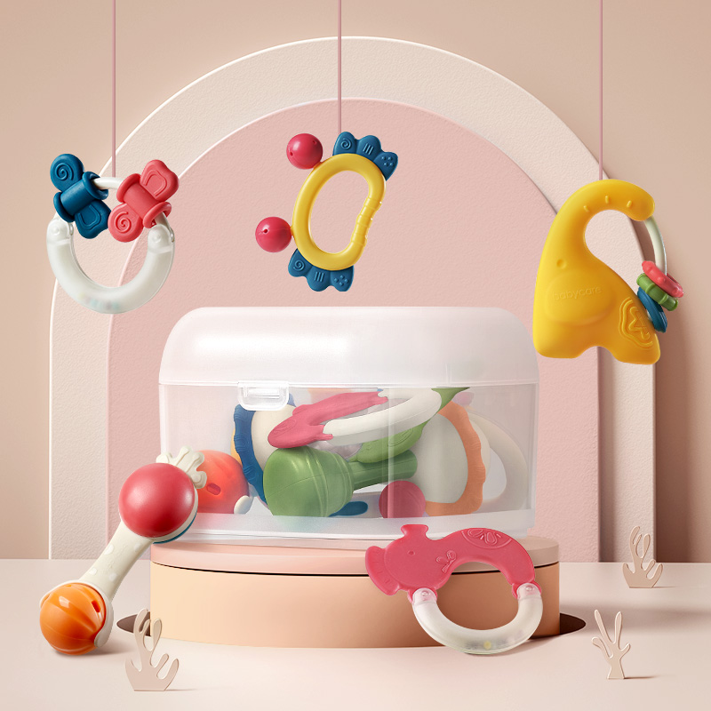 babycare玩具婴儿手摇铃宝宝玩具0-3个月 新生儿抓握训练益智牙胶可咬