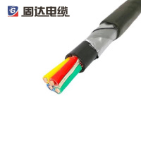 固达电缆 铜芯电线 ZR-KVV22-7*1.5 米