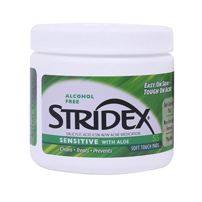 美国stridex水杨酸棉片祛痘痘印去白头闭口粉刺黑头收缩毛孔保湿修护