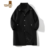YANXU新款装风衣男中长款大衣男夹克男韩版英伦风青年装正肩风衣