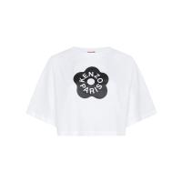 高田贤三(Kenzo)纯棉logo标识短袖T恤女运动休闲百搭圆领套头上衣