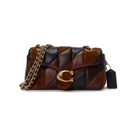 COACH女款拼接绗缝肩背包时尚百搭精致设计便携实用