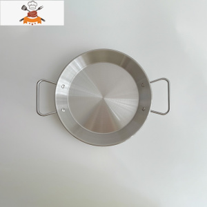 敬平穆尼生活馆*ins风不锈钢网红西班牙海鲜饭锅双耳平底炸锅餐具韩式