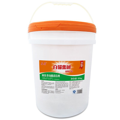 白猫厨房多功能洗洁精餐饮专用 碗碟果蔬清洁剂 洗洁精25KG/桶