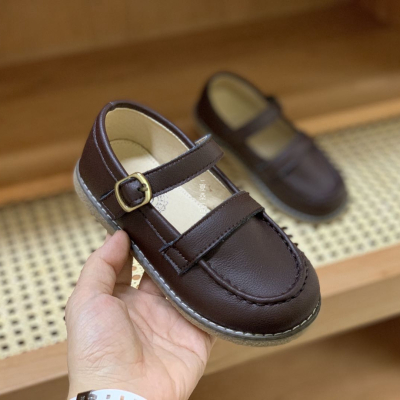 可莉允定制款简约学院风单鞋+猪皮皮鞋子男童|女童春秋防滑鞋皮鞋童