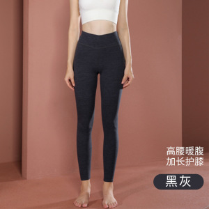 炫彩德绒秋裤女士高腰收腹加长护膝保暖裤女款内穿秋冬显瘦打底裤