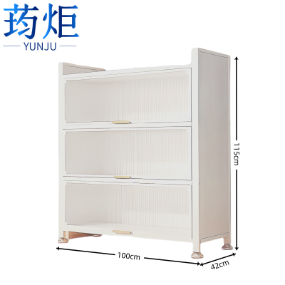 荺炬置物架4层3门个