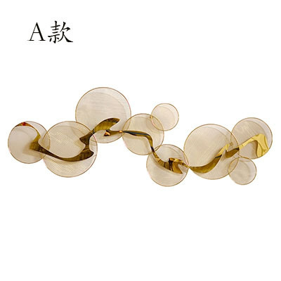 金属铁艺装饰品背景墙挂件欧式壁挂装饰客厅玄关墙面创意墙饰壁饰三维工匠B150*55CM