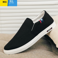 聚范老北京布鞋男款透气帆布鞋懒人一脚蹬工作鞋子男鞋潮流男士休闲鞋