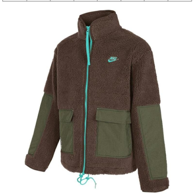 NIKE/耐克外套运动休闲保暖仿羊羔绒立领男装夹克FV4022-237 Z