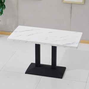 长方形仿大理石餐桌简约方桌 1.2m