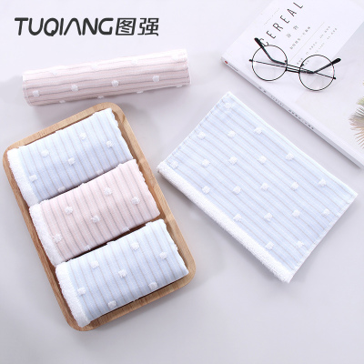 图强纯棉纱布5条装柔软舒适超强吸水成人儿童男女多用洗脸小毛巾