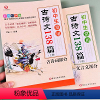 两册[古诗词+文言文] 初中通用 [正版]古诗词和文言文全解初中一本通人教版初中生常用古诗文138篇上册下册中学生语文古