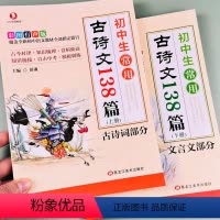 两册[古诗词+文言文] 初中通用 [正版]古诗词和文言文全解初中一本通人教版初中生常用古诗文138篇上册下册中学生语文古