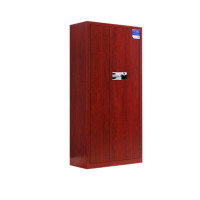 湘渭保密柜财务档案柜文件柜办公室资料储物柜保险柜通体红木纹-国保指纹锁