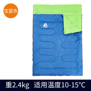 公狼睡袋加宽加厚磨毛棉质睡袋室内午休保暖睡袋成人露营野营睡袋