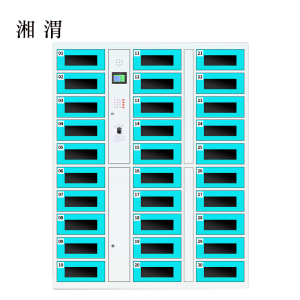 湘渭平板电脑存放柜手机电脑寄存电子存包柜智能刷卡多门柜30门电脑存放柜(指纹型)