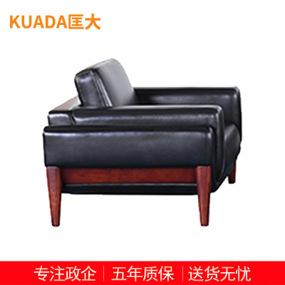 匡大 酒店沙发办公沙发 皮艺沙发 办公室接待沙发牛皮单人位 KDT280