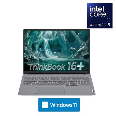 ThinkPad ThinkBook 16+ 00CD 16英寸标压便携轻薄笔记本电脑 (英特尔Evo平台认证酷睿Ultra 5 225H 32G内存 1T固态 3.2K)