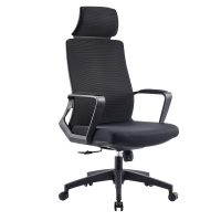 臻远 ZY-BGY-12 办公椅转椅人体工学椅电脑椅会议椅办公椅子学习椅(连体扶手) (黑色)
