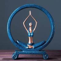 美帮汇家居饰品客厅电视酒柜书柜创意装饰摆件个性简约小摆设工艺品瑜伽