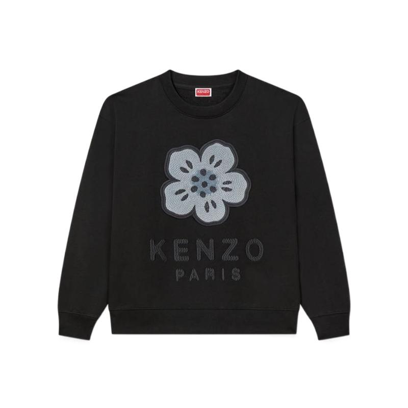 高田贤三(Kenzo)纯棉圆领长袖卫衣女运动休闲百搭配宽松套头外套