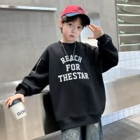 儿童装男童秋装卫衣新款大童秋季男孩春秋款洋气炸街痞帅上衣