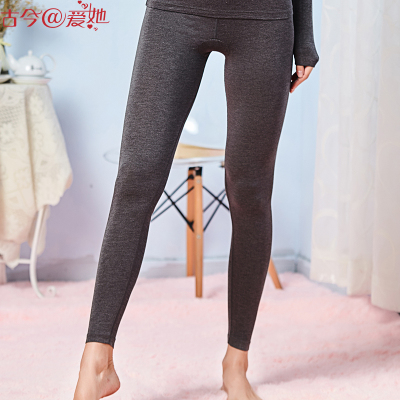 古今旗下保暖内衣秋冬棉毛裤新款修身薄款显瘦内衣女保暖裤3HT379