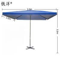 铁洋 宝蓝四方户外遮阳雨棚 支架款3.0m*3.0m 把