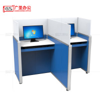 GS广圣 办公桌屏风桌电脑桌考试工位 1桌2椅 JK05162 套