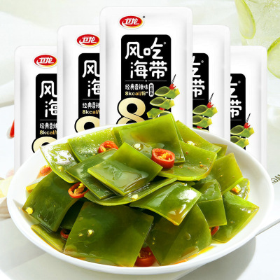 40包 风吃海带零食风味即食麻辣海带片宿舍追剧开袋即食休闲小吃零食小吃海带菜卤味独立小包装办公室休闲零食旗舰店