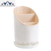 筷子筒沥水可拆卸家用筷筒厨房多功能塑料餐具刀架筷子收纳盒筷篓 三维工匠收纳层架