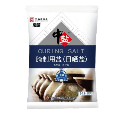 中盐 腌制用盐 日晒盐 大颗粒盐 800g