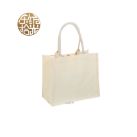 东纺拾光 DF2030 中号帆布立体托特包底34侧12高30cm