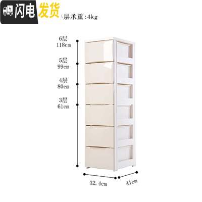 三维工匠儿童收纳抽屉柜宝宝整理储物五斗柜子婴儿玩具零食衣物收纳柜