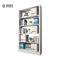 豪利特钢制书架置物架图书馆单双面书店阅览室学校档案架资料架