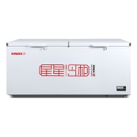 星星商用718升卧式大冷柜顶开门直冷机械控温1级能效晶钻包角门设计